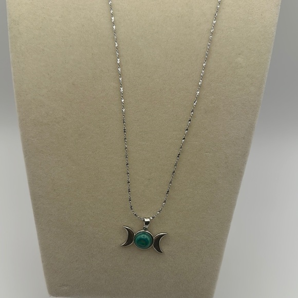 Triple Moon Pendant Necklace - Picture 4 of 7